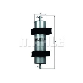 Filter za gorivo MAHLE KL 596