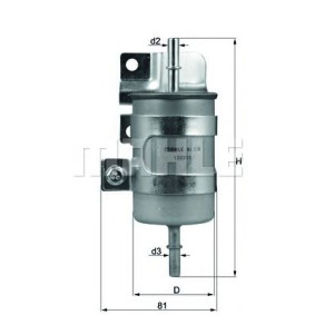 Filter za gorivo MAHLE KL 598