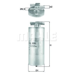 Filter za gorivo MAHLE KL 659