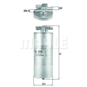 Filter za gorivo MAHLE KL 659