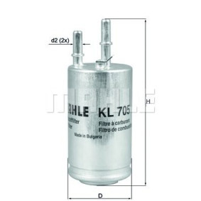 Filter za gorivo MAHLE KL 705
