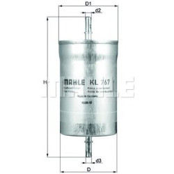 Filter za gorivo MAHLE KL 767