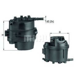 Filter za gorivo MAHLE KL 777D
