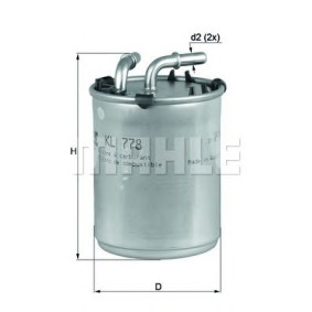 Filter za gorivo MAHLE KL 778