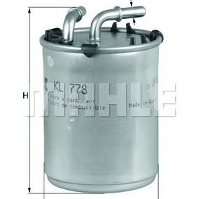 Filter za gorivo MAHLE KL 778