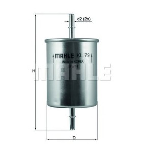 Filter za gorivo MAHLE KL 79
