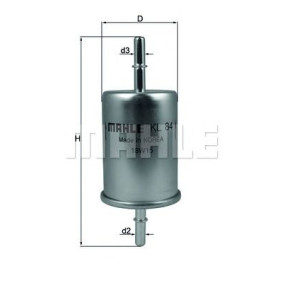 Filter za gorivo MAHLE KL 84