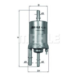 Filter za gorivo MAHLE KL 871