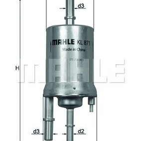 Filter goriva MAHLE KL 871