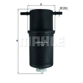 Filter za gorivo MAHLE KL 873