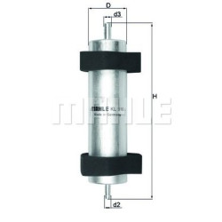 Filter za gorivo MAHLE KL 916
