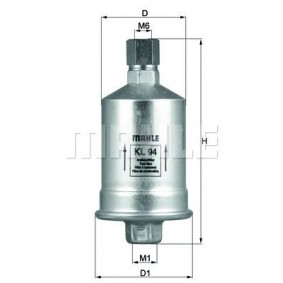 Filter za gorivo MAHLE KL 94
