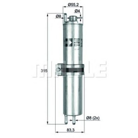 Filter za gorivo MAHLE KLH 12