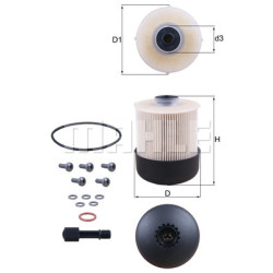 Filter za gorivo MAHLE KX 338/28D