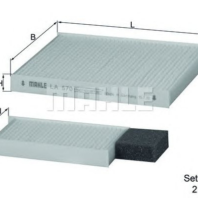 Filter klime MAHLE LA 570/S