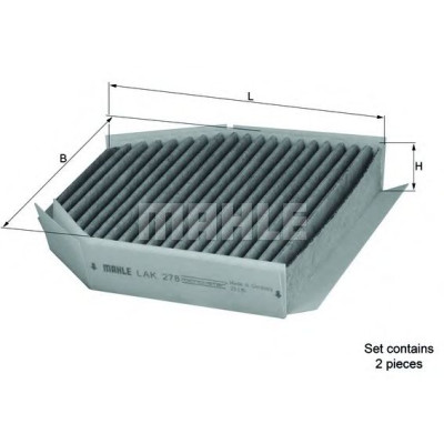 Filter klime MAHLE LAK 278/S