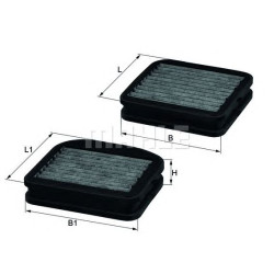 Filter klime MAHLE LKK 72/S