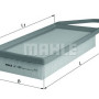 Filter zraka MAHLE LX 1282