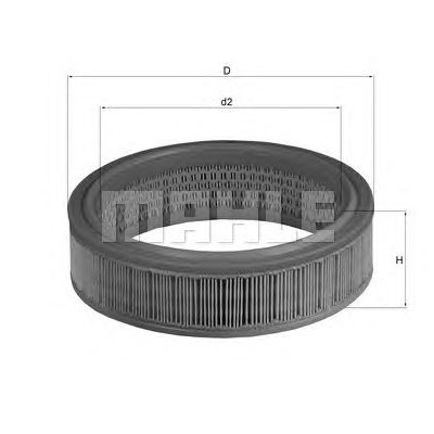 Filter zraka MAHLE LX 158