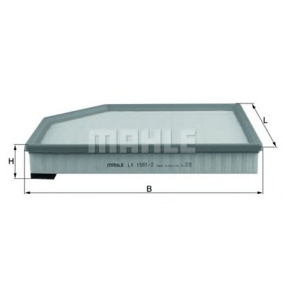 Filter zraka MAHLE LX 1591/2
