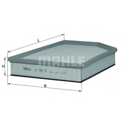Filter zraka MAHLE LX 1591/9