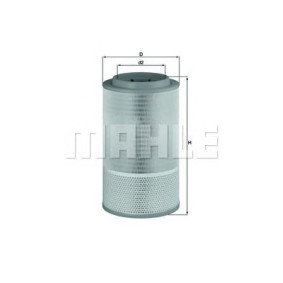 Filter zraka MAHLE LX 1627