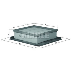 Filter zraka MAHLE LX 3061