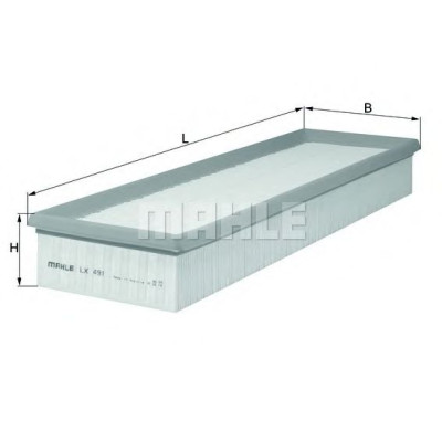Filter zraka MAHLE LX 491