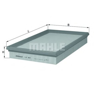 Filter zraka MAHLE LX 63