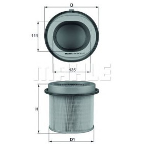 Filter zraka MAHLE LX 670