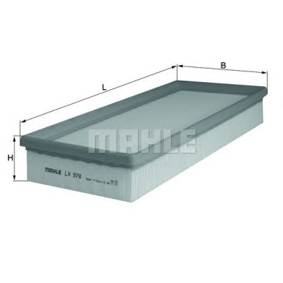 Filter zraka MAHLE LX 978