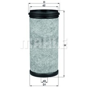 Filter dopunskog zraka MAHLE LXS 1/1