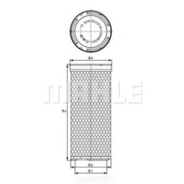 Filter dopunskog zraka MAHLE LXS 223