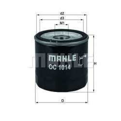 Filter za ulje MAHLE OC 1014
