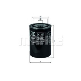 Filter za ulje MAHLE OC 103