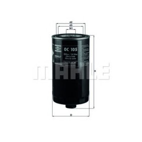 Filter za ulje MAHLE OC 105