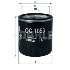 Filter za ulje MAHLE OC 1053
