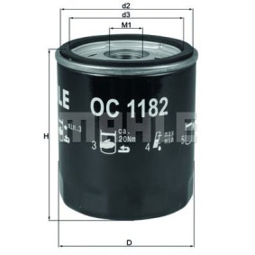 Filter za ulje MAHLE OC 1182