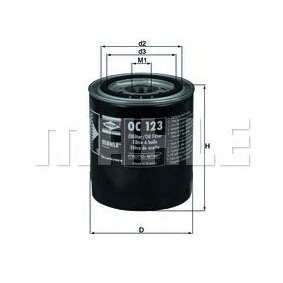Filter ulja MAHLE OC 123