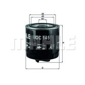 Filter za ulje MAHLE OC 145