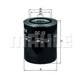 Filter ulja MAHLE OC 15
