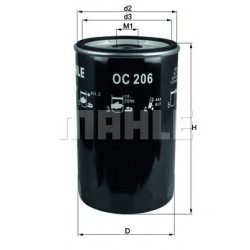 Filter za ulje MAHLE OC 206