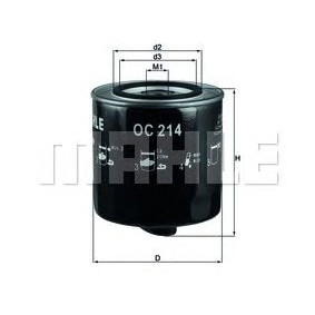 Filter ulja MAHLE OC 214