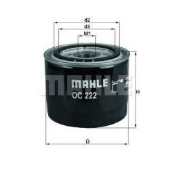 Filter za ulje MAHLE OC 222