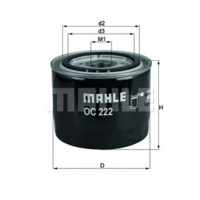 Filter za ulje MAHLE OC 222