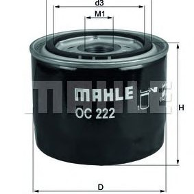 Filter ulja MAHLE OC 222