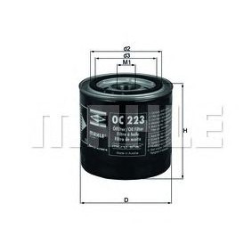 Filter za ulje MAHLE OC 223