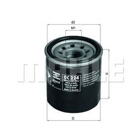 Filter ulja MAHLE OC 224