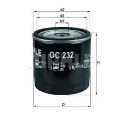 Filter za ulje MAHLE OC 232