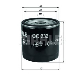 Filter za ulje MAHLE OC 232